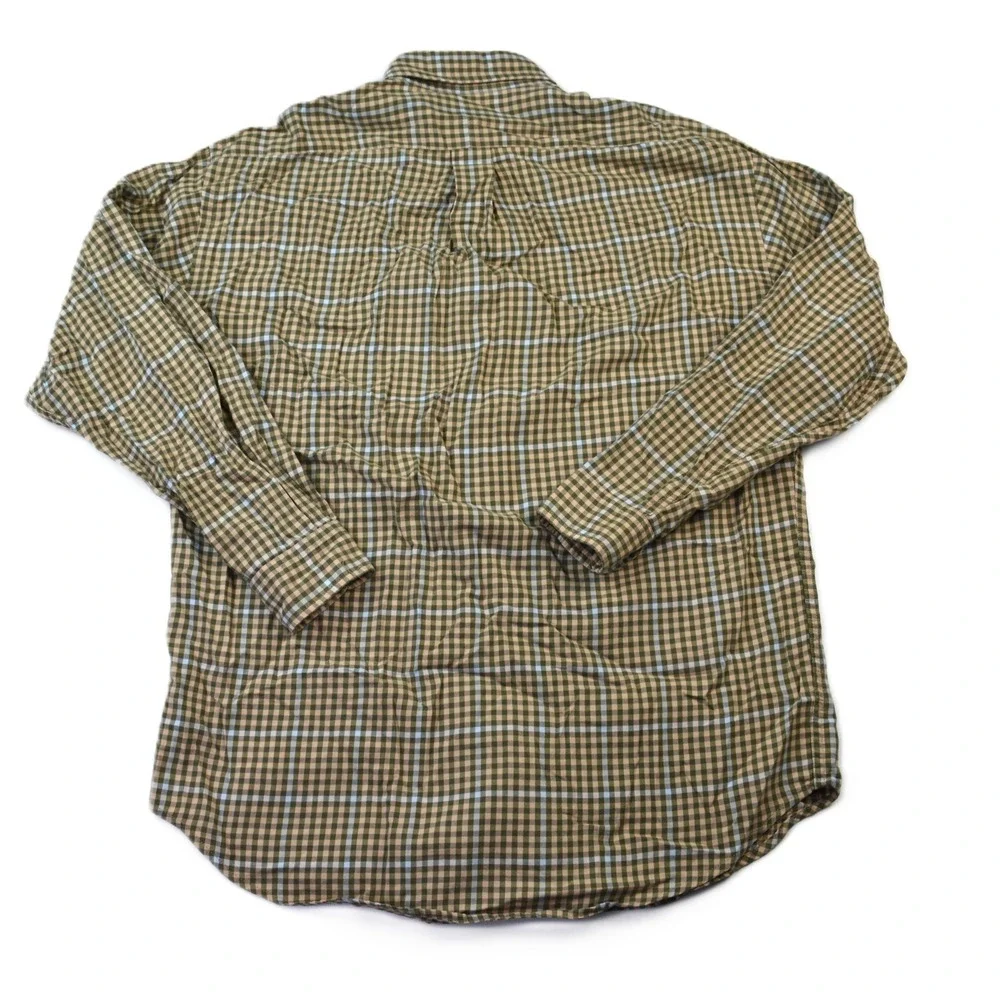 Polo Ralph Lauren Yarmouth Mens Small Plaid Cotton Button Down Pony Shirt